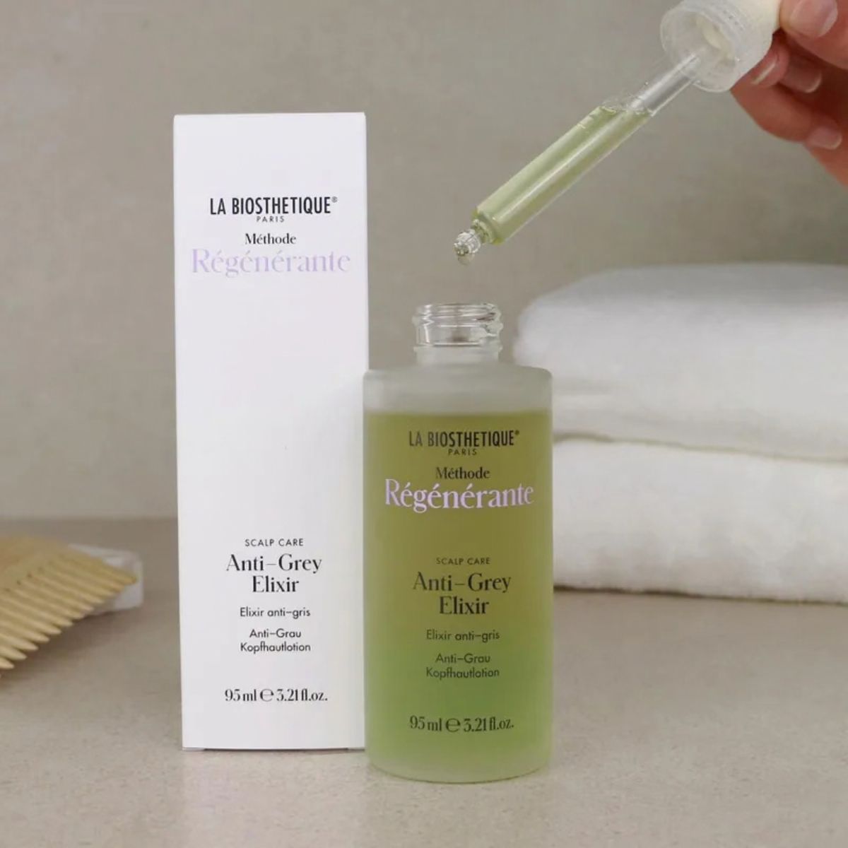 LA BIOSTHETIQUE MR雪絨花抗白耀黑菁萃