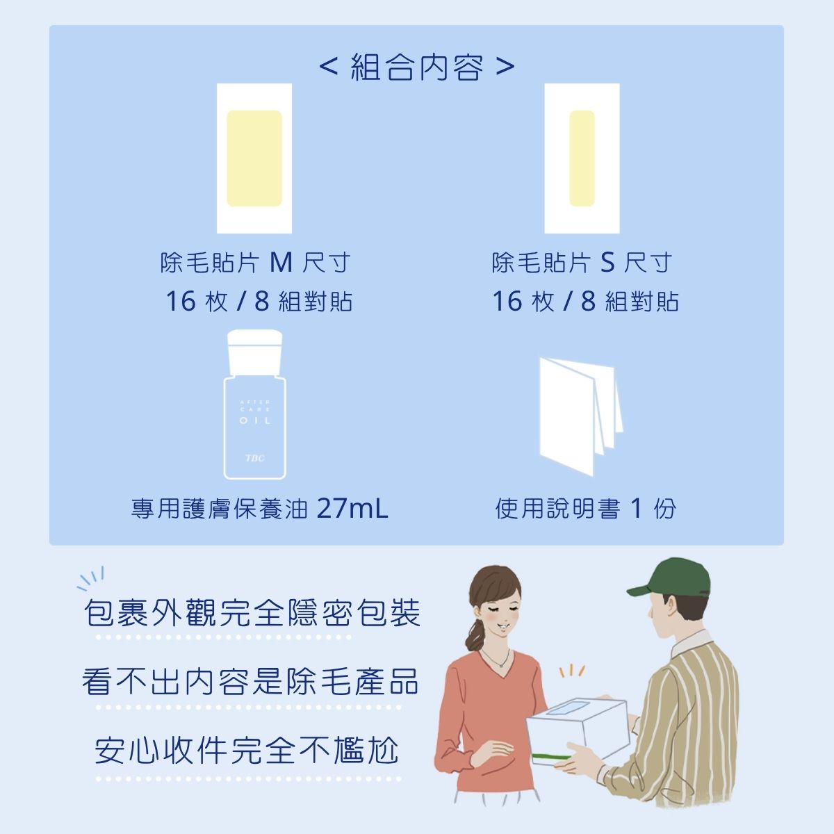 TBC 蘆薈局部除毛貼