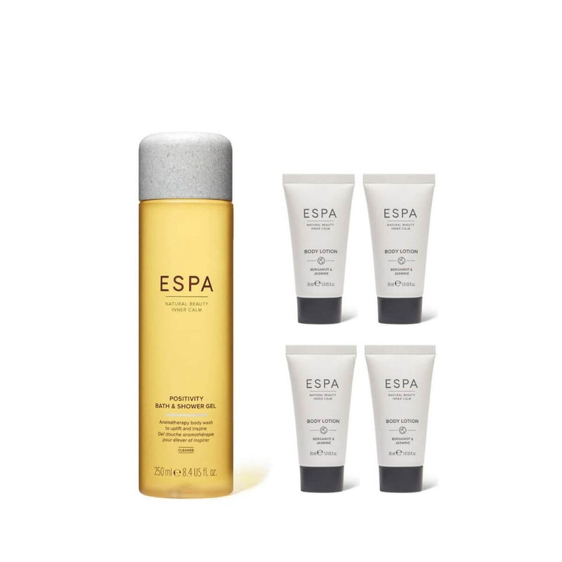 ESPA 陽光甜橙沐浴膠 250ml 贈佛手柑茉莉身體乳四入限量組