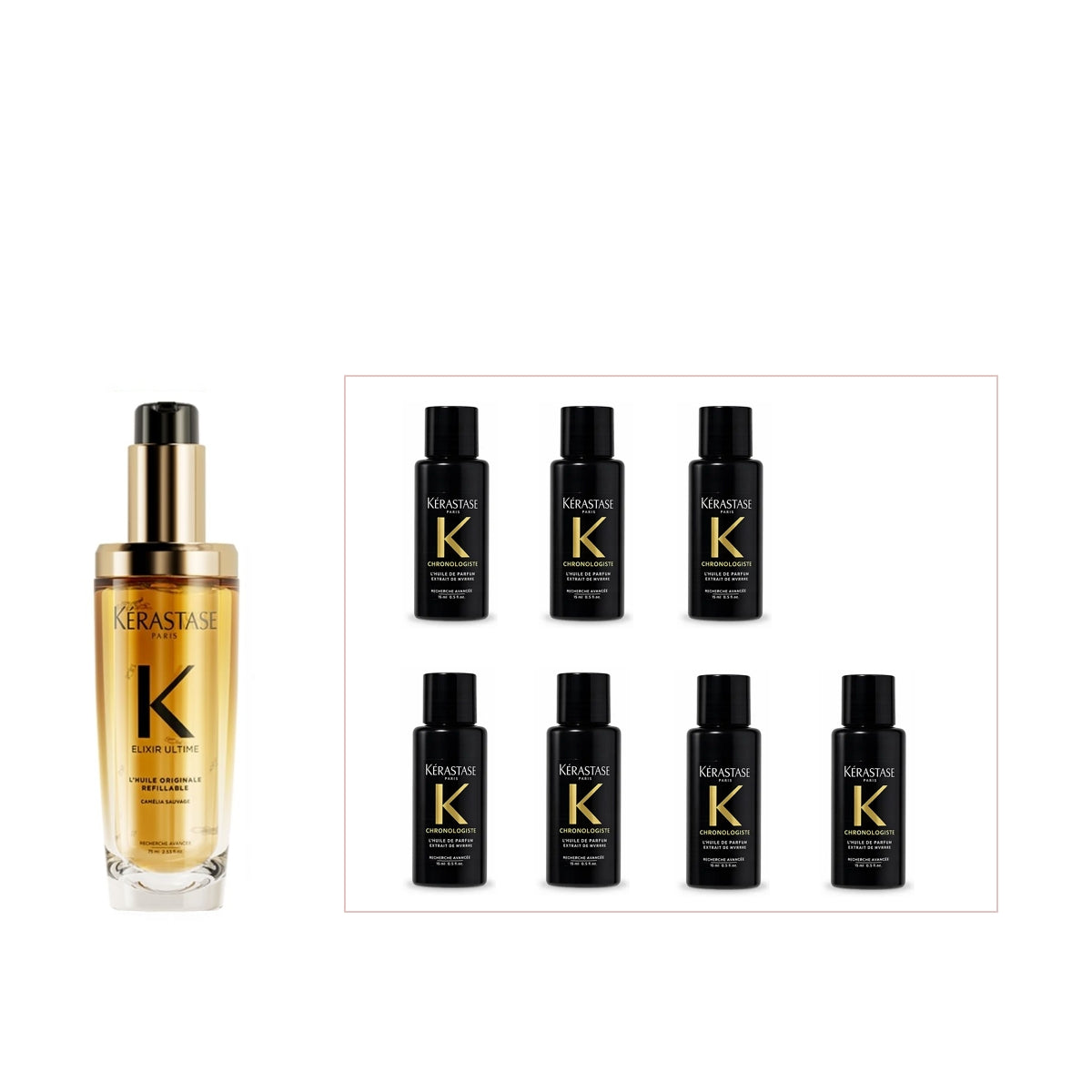 【限量買一贈七】卡詩 KÉRASTASE 金緻柔馭山茶花鎏光露 75ml 贈黑鑽玫瑰香氛露