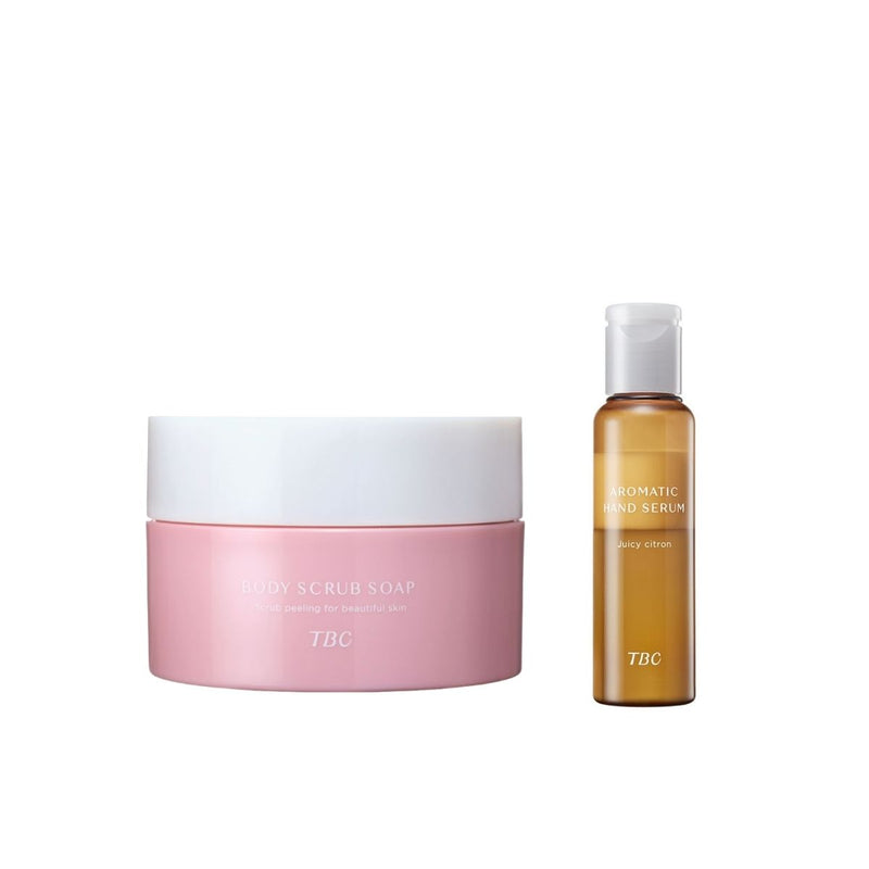 TBC 嫩Q麻糬去角質+果香手精華限量組
