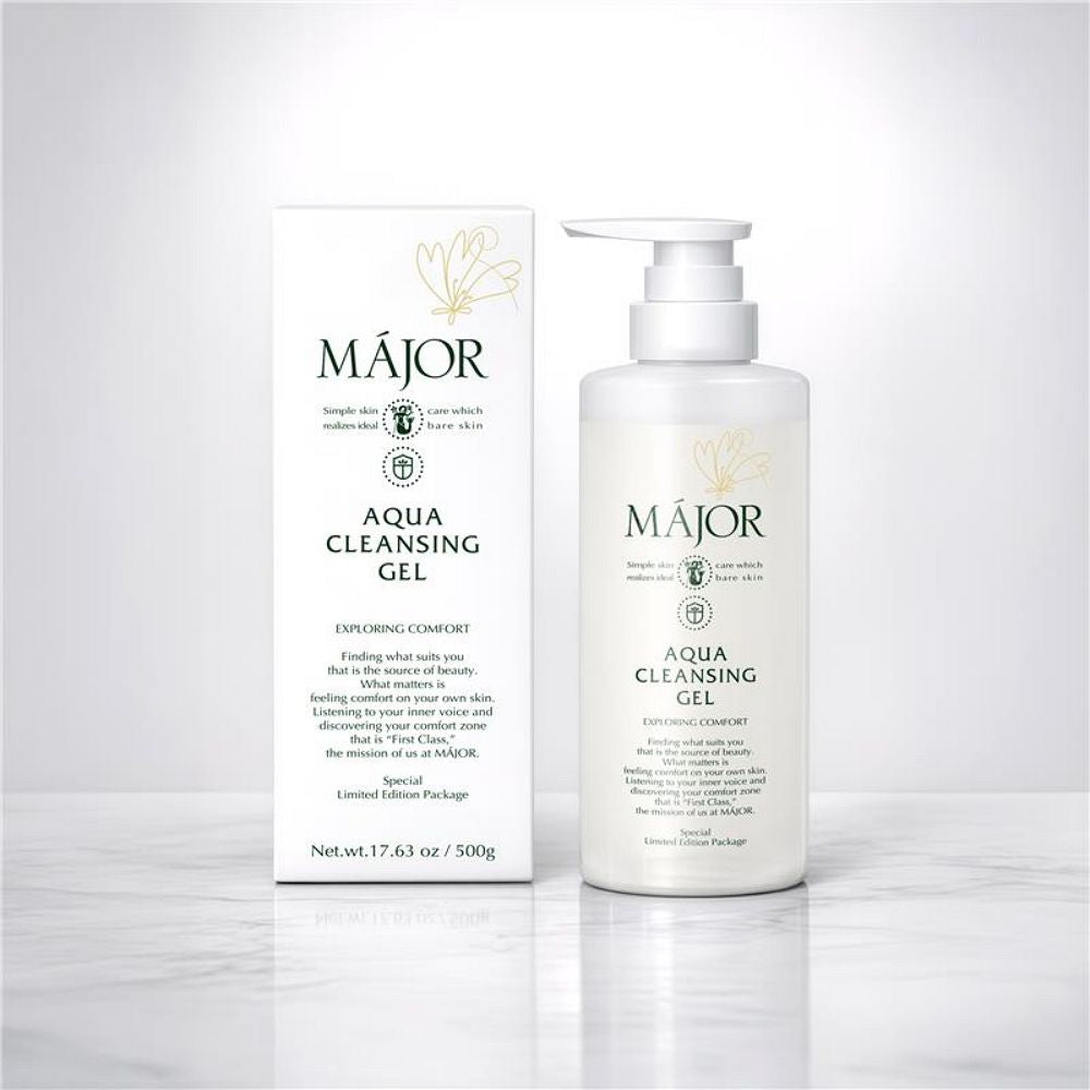 【限時優惠】Major 美肌育胺基酸雙效潔顏凝膠囤貨組 500g 贈 200g (7 折) Major Aqua Cleansing Gel