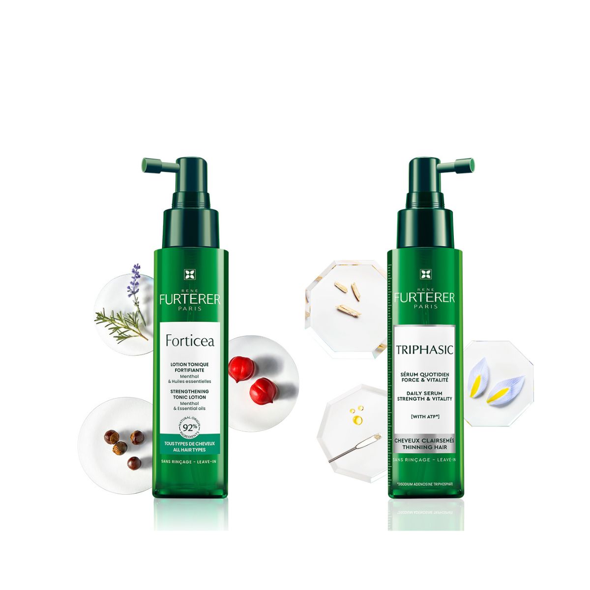 【母親節限定】René Furterer 萊法耶 養髮優惠組 83 折 (複方精油養髮液 100ml + 三項蔘髮精萃 100ml)