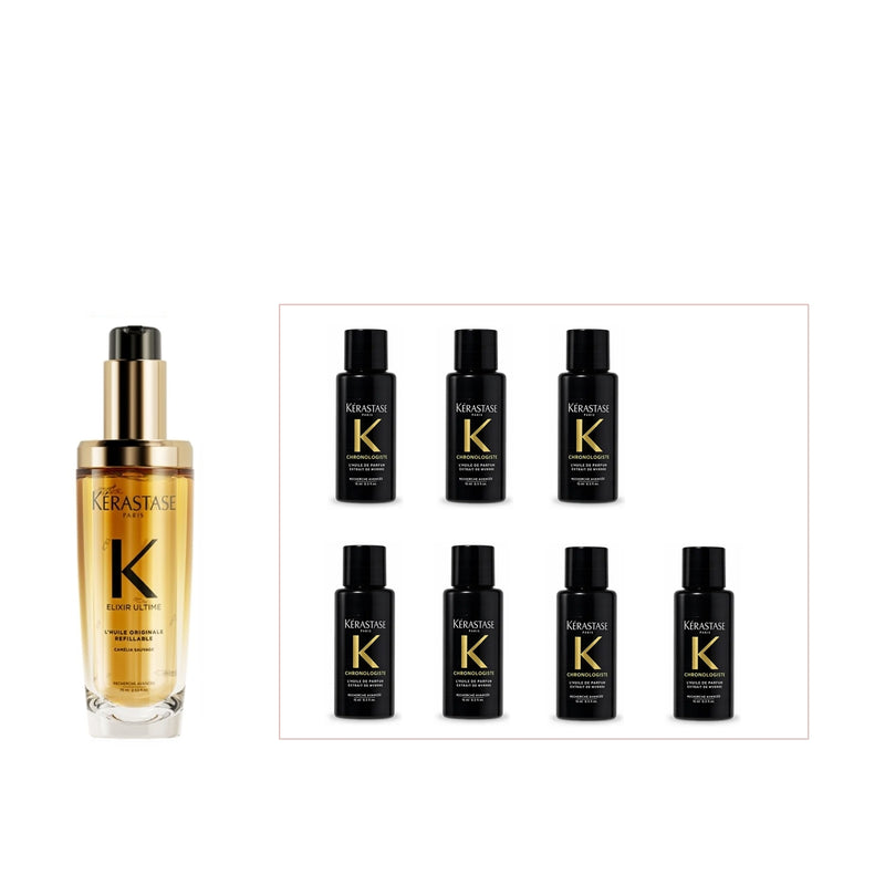 【限量買一贈七】卡詩 KÉRASTASE 金緻柔馭山茶花鎏光露 75ml 贈黑鑽玫瑰香氛露